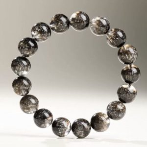 Soul Vibe Phantom Black Quartz Bracelet – Manifest Wealth & Inner Peace Healing Bracelet